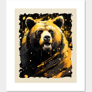 Brown Bear Painting Posters and Art